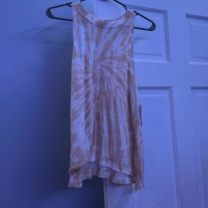 pink tie dye tank